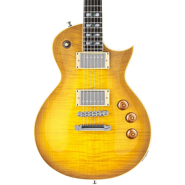 ESP LTD AS 1 Alex Skolnick Electric Guitar Lemon Burst Flame Maple