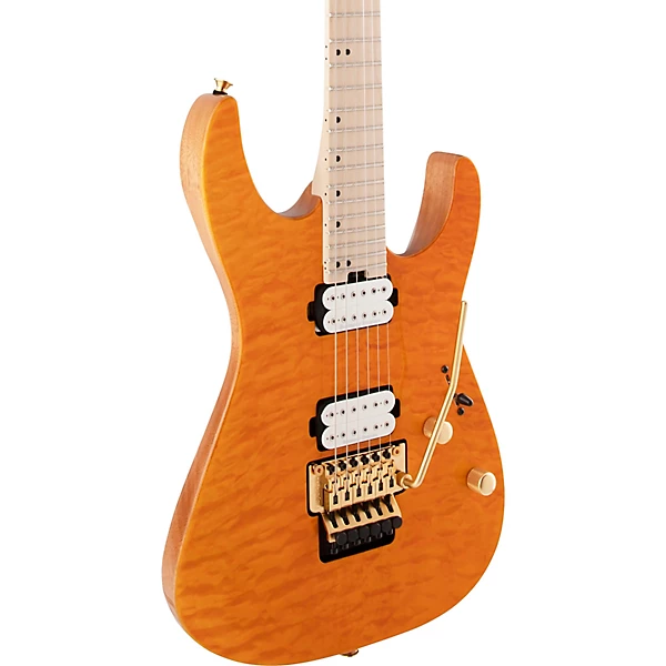 Charvel Pro Mod DK24 HH FR M QM Electric Guitar Dark Amber