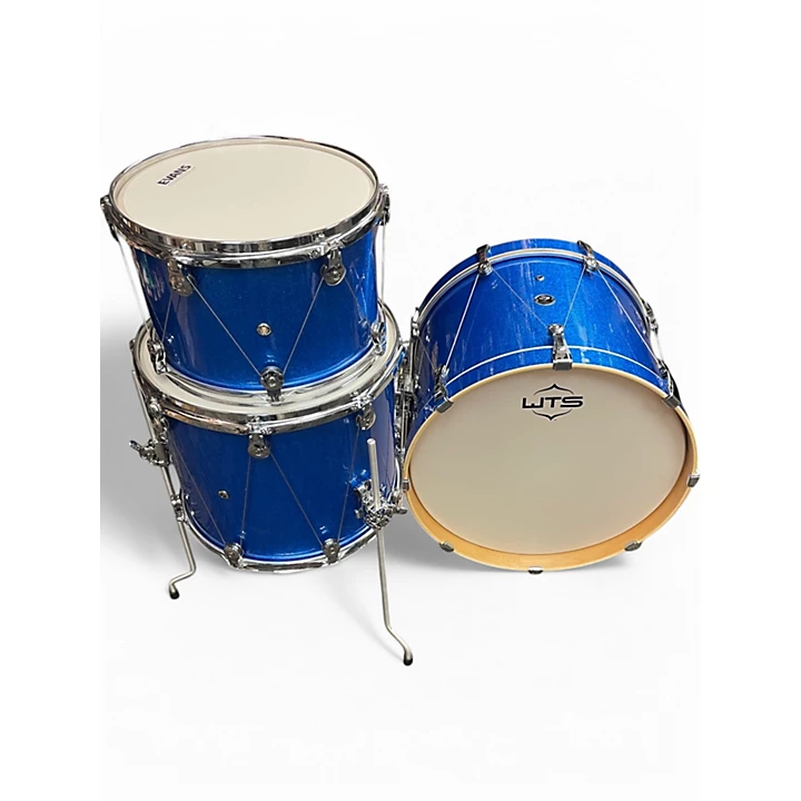 Weltch Tuning Systems Used Weltch Tuning Systems 3 Piece EPIPHANY BLUE SPARKLE Drum Kit.gc