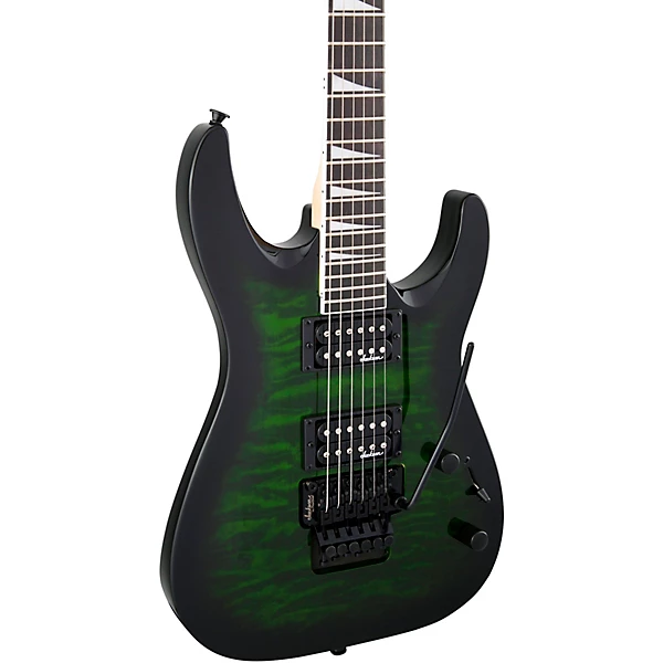 Dinky JS22 DKA Arch Top Electric Guitar Transparent Green Burst