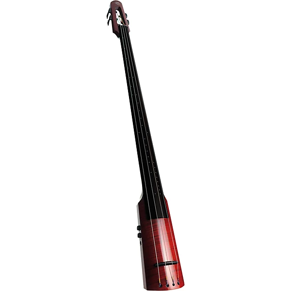 NS Design WAV4c Series 4 String Upright Electric Double Bass Transparent Red