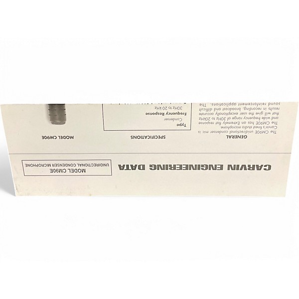 Carvin Used Carvin CM90E Condenser Microphone.gc