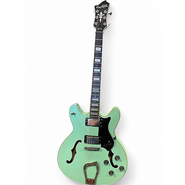 Hagstrom Used Hagstrom VIKING LIMITED EDITION AGED SKY BLUE Hollow Body Electric Guitar.gc