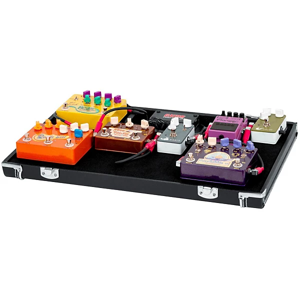 Gig Box Jr Pedal Board Guitar Stand Case with Power Black