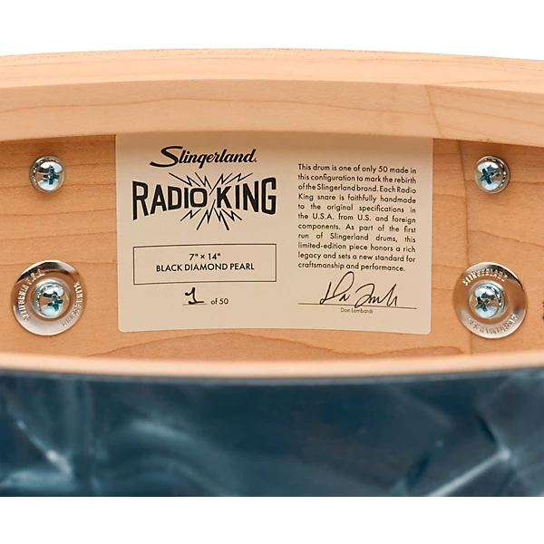 Limited Edition Radio King Finish Ply Maple Snare Drum