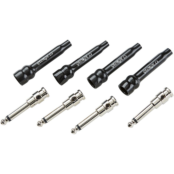 155 Straight 1 4 in Plugs and Jackets 4 Pack