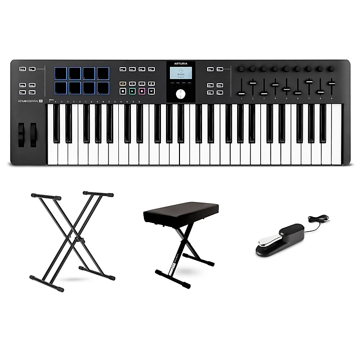 KeyLab Essential 49 mk3 MIDI Keyboard Controller Essentials Bundle Black