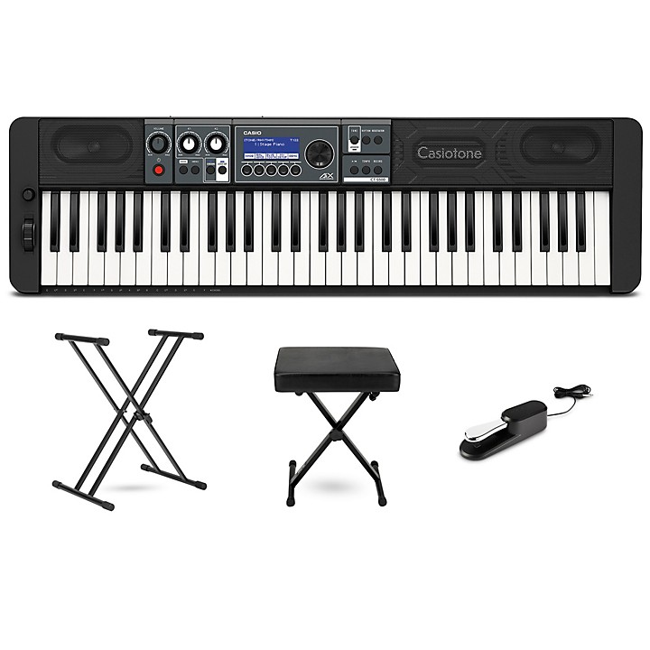 Casiotone CT S500 61 Key Portable Keyboard Essentials Bundle