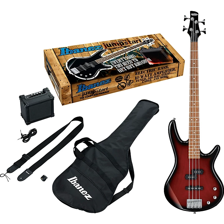 Ibanez IJSR190N Electric Bass Jumpstart Pack Walnut Sunburst