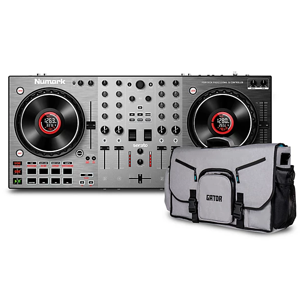 NS4FX 4 Channel DJ Controller Gator G CLUB Bag Bundle