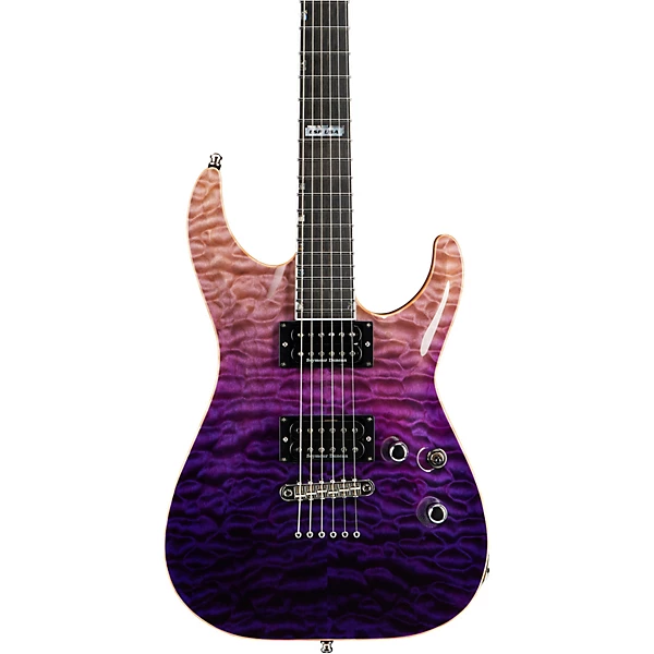 USA Horizon II Electric Guitar See Thru Purple Fade