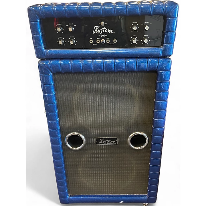 Vintage 1970s Kustom 200B Tuck and Roll Tube Guitar Combo Amp