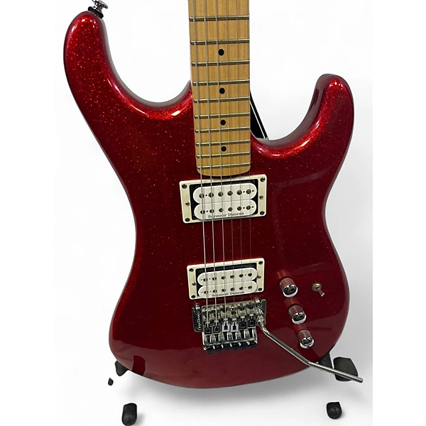 Used 2010s Kramer Pacer Limited Edition Candy Apple Red Metallic Solid Body Electric Guitar