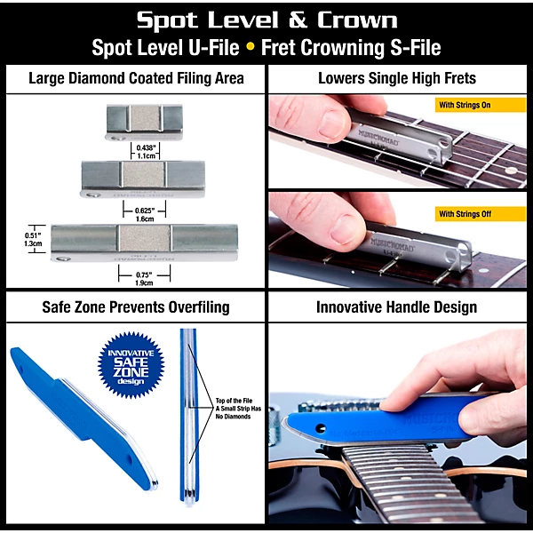 Premium Guitar Tech Fret Tool Set