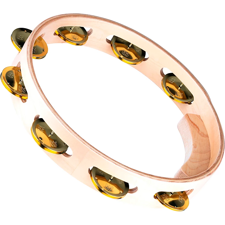 MEINL Artisan Edition Tambourine Single Row Brass Jingles 10 in.
