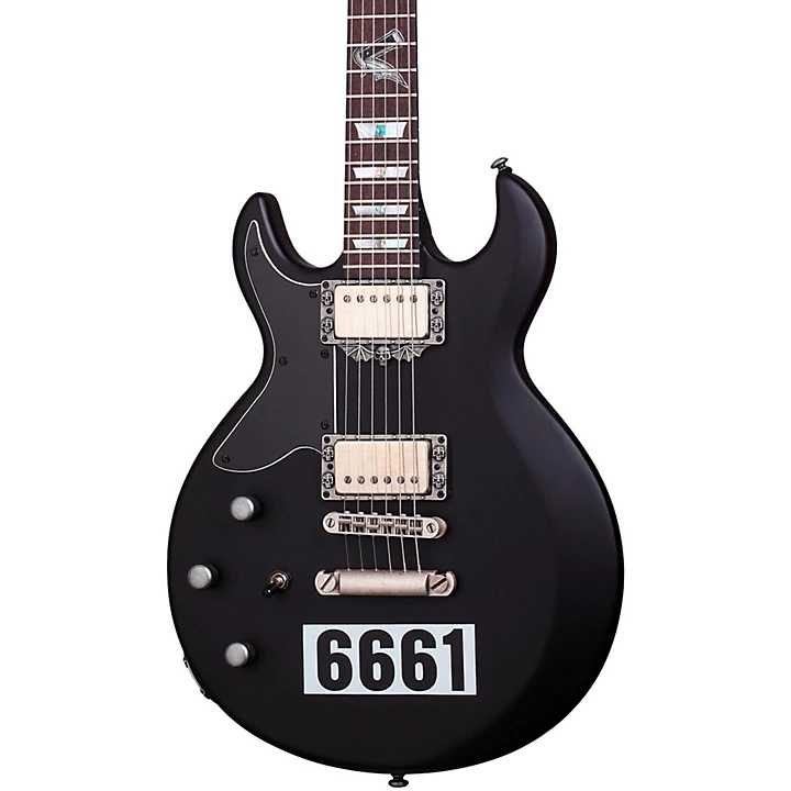 Schecter Guitar Research Zacky Vengeance 6661 Left Handed Electric Guitar Satin Black