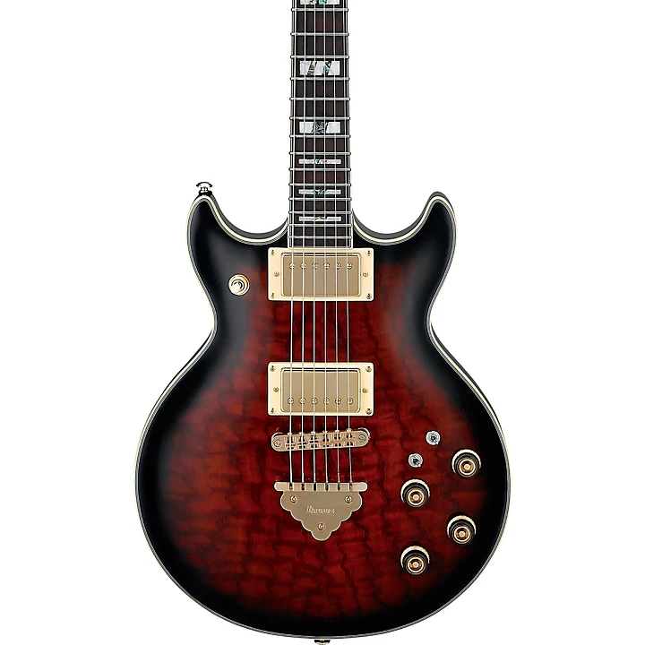 AR325QA Artist Electric Guitar Dark Brown Sunburst