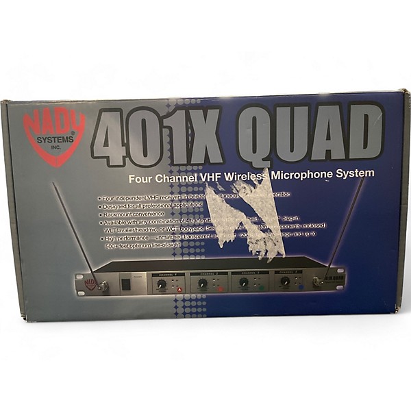 Nady Used Nady 401X QUAD WIRELESS MICROPHONE SYSTEM Handheld Wireless System.gc