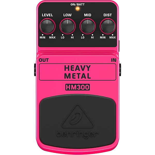 Behringer Heavy Metal HM300 Distortion Guitar Effects Pedal