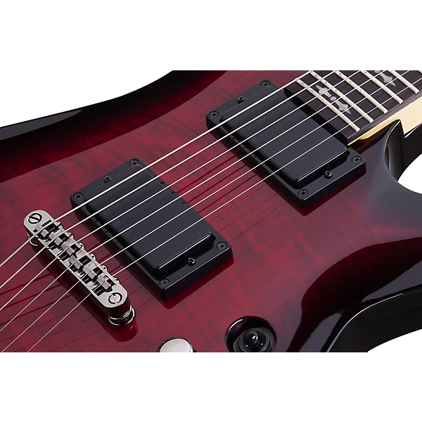 Schecter Guitar Research Demon 6 Electric Guitar Crimson Red Burst
