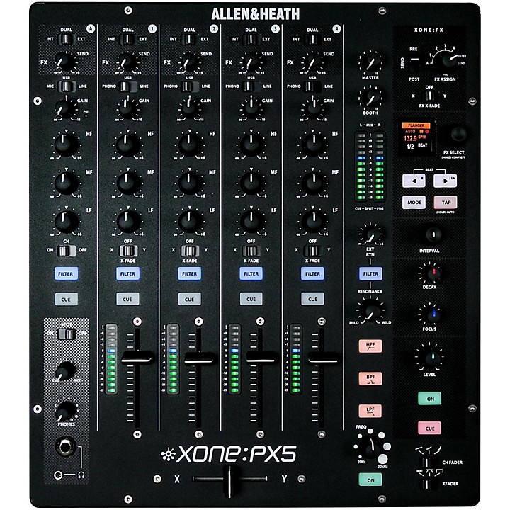Allen Heath XonePX5 4 channel Professional Analog DJ Mixer with Effects