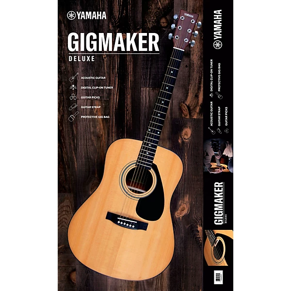 GigMaker Deluxe Acoustic Guitar Pack Natural