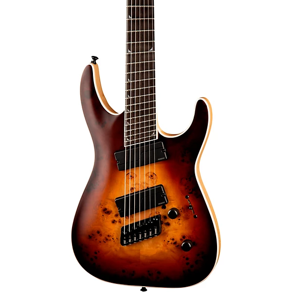 Concept Series Soloist SLAT7 HT Ebony Fingerboard Electric Guitar Satin Bourbon Burst