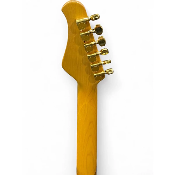 Used Optek Fretlight 200 Series Green Solid Body Electric Guitar