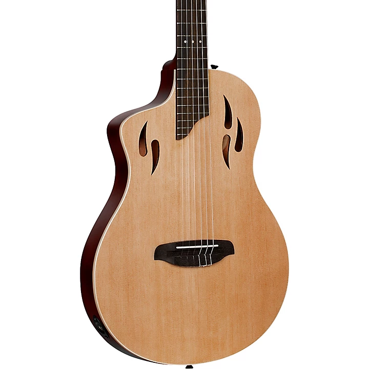 Ortega TourPlayer Standard Left Handed Nylon String Acoustic Electric Guitar Natural