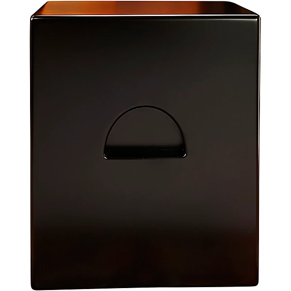Vertical Subwoofer Snare Cajon Black Makah Burl Frontplate