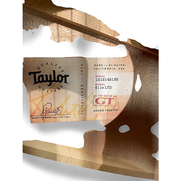 Used Taylor GT 611e LTD Tobacco Sunburst Acoustic Electric Guitar