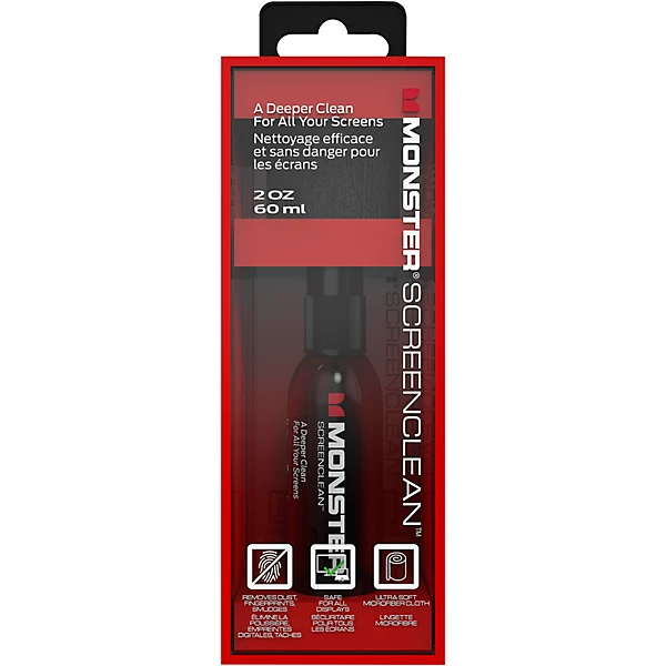 ScreenClean 60ML Bottle Microfiber Cloth