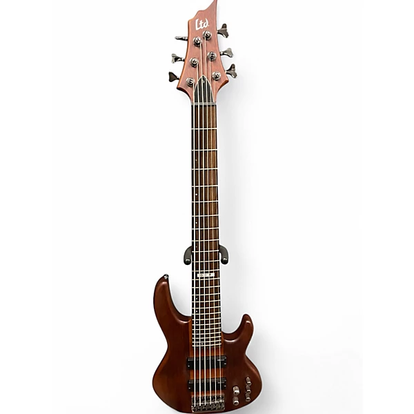 Used ESP LTD D6 6 String Mahogany Electric Bass Guitar