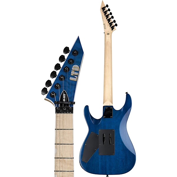 LTD MH 203QM Electric Guitar See Thru Blue