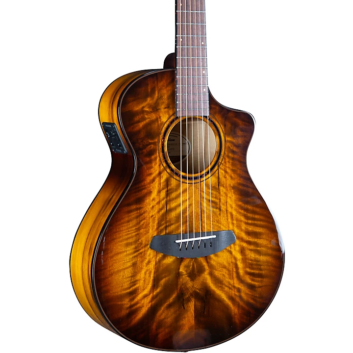 Breedlove Pursuit Exotic All Myrtlewood Companion Acoustic Electric Guitar Level 2 Tigers Eye