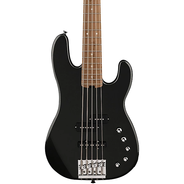 Clearance Charvel Pro Mod San Dimas Bass PJ V 5 String Electric Bass Guitar Metallic Black