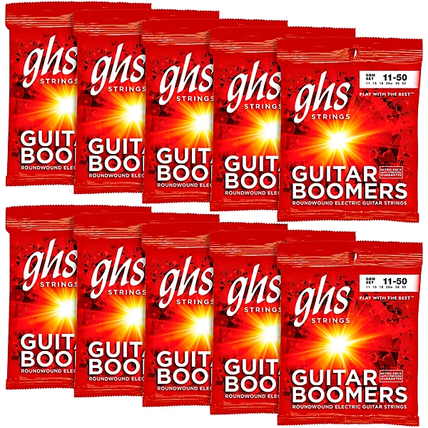 Boomers Medium Electric Guitar Strings 10 Pack
