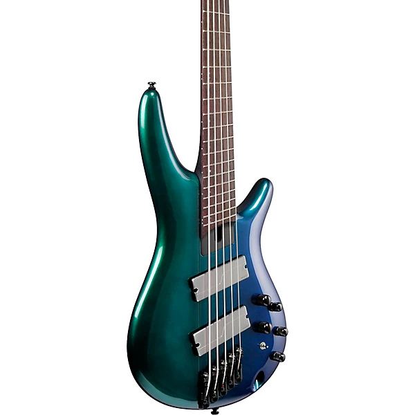 Ibanez SRMS725 5 String Multi Scale Electric Bass Guitar Blue Chameleon