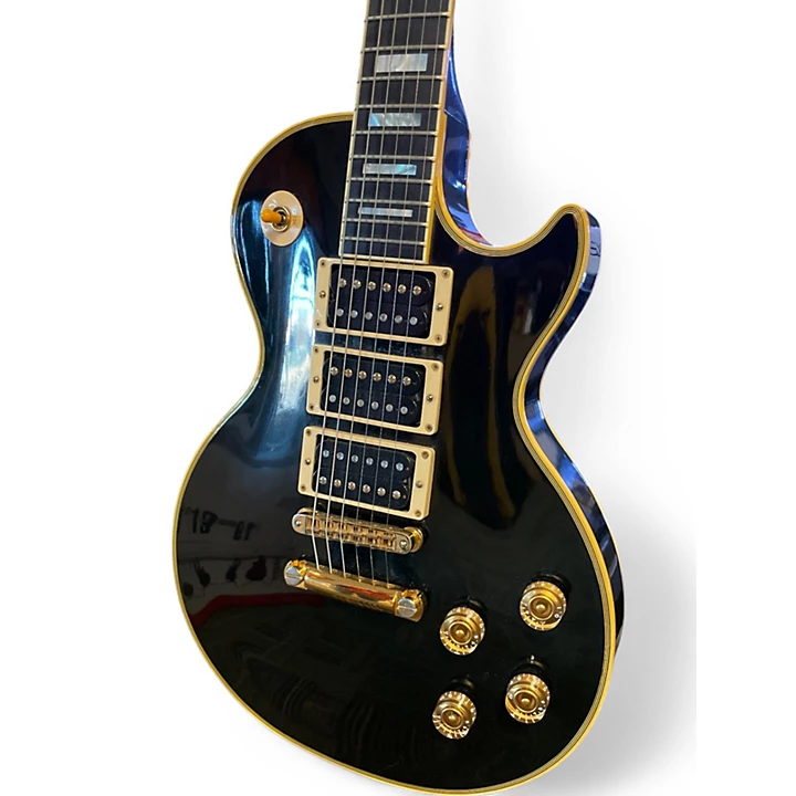Gibson Vintage Vintage 2000s Gibson Custom Shop Peter Frampton Black Solid Body Electric Guitar.gc