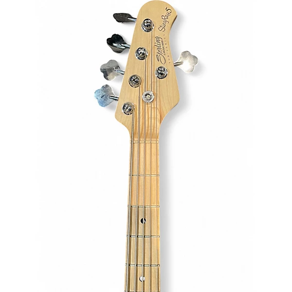 Used Sterling by Music Man stingray 5 Black Electric Bass Guitar