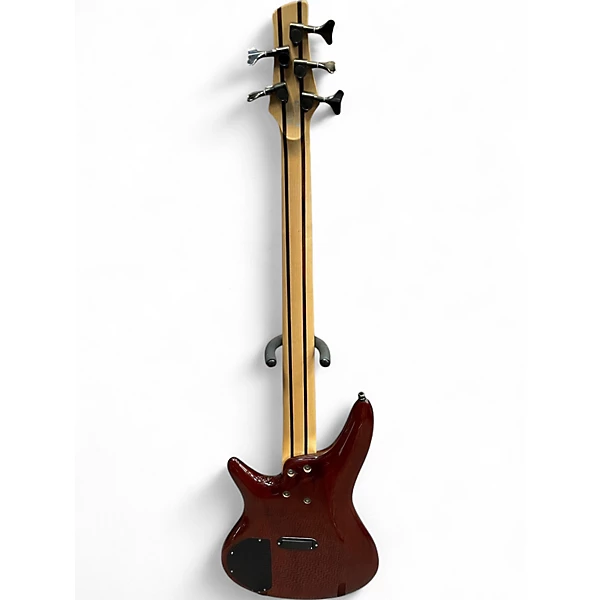 Used Ibanez SR405 5 String Brown Sunburst Electric Bass Guitar