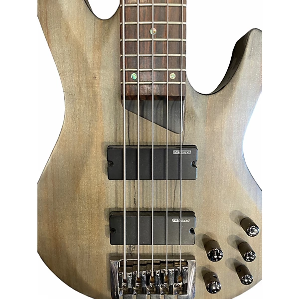 Used ESP LTD B205SM 5 String Grey Electric Bass Guitar