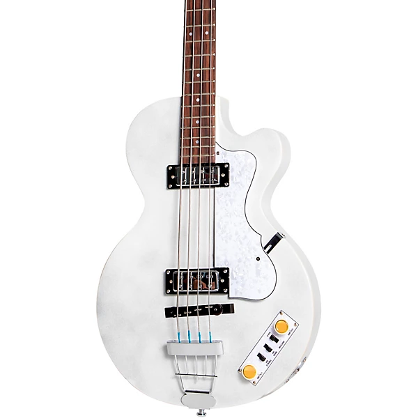 Hofner Ignition Series Short Scale Club Bass Guitar Pearl White