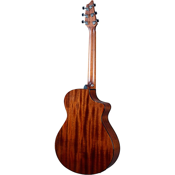Discovery Spruce Mahogany Left Handed Concert Acoustic Electric Guitar Edge Burst