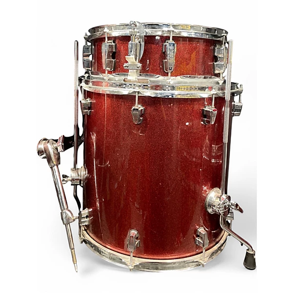 Ludwig Used Ludwig 5 Piece ELEMENT RED SPARKLE Drum Kit