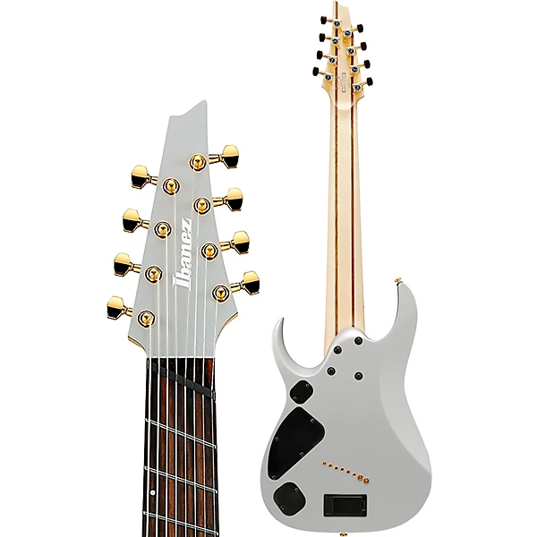 Ibanez RGDMS8 RGD Axe Design Lab Multi Scale 8 String Electric Guitar Classic Silver Matte