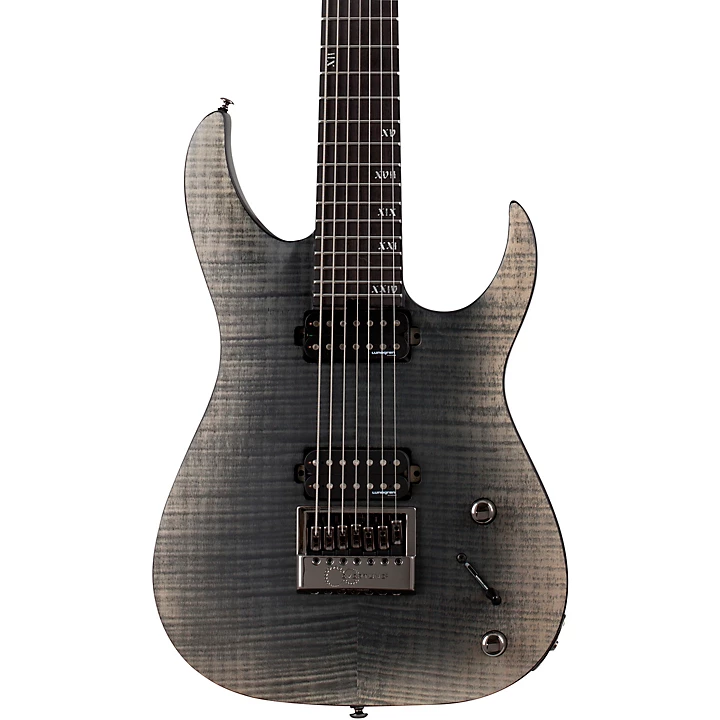 Schecter Guitar Research Banshee Mach 7 EverTune 7 String Electric Guitar FalloutBurst