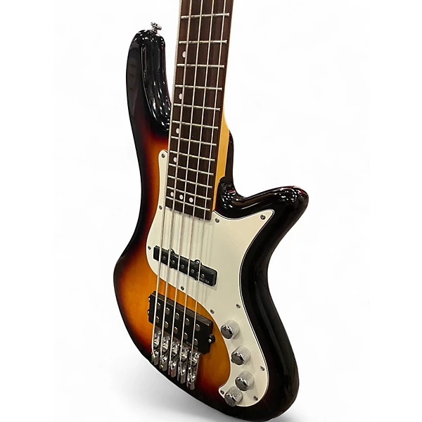 Used Schecter Guitar Research Diamond Passive Custom Active 5 String 2 Color Sunburst Electric Bass Guitar