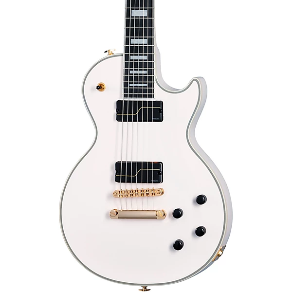Matt Heafy Origins Les Paul Custom 7 String Electric Guitar Bone White