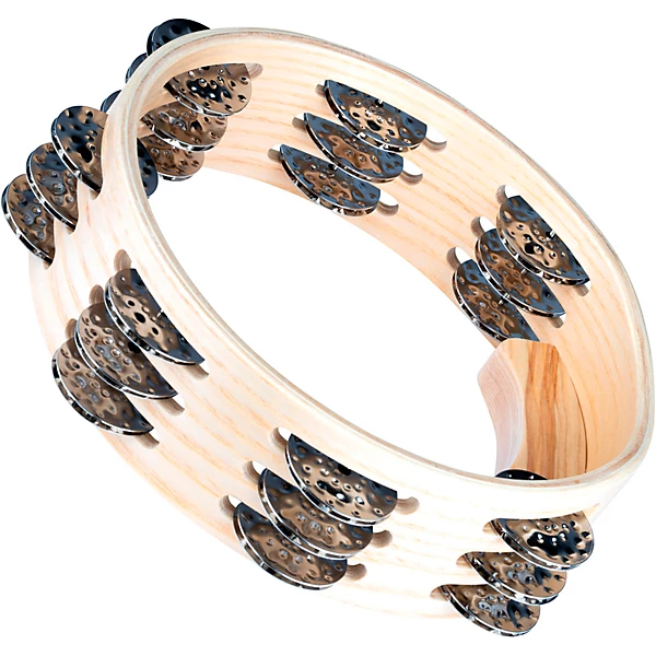 MEINL Artisan Edition Compact Tambourine with Steel Jingles 3 Row 8 in.